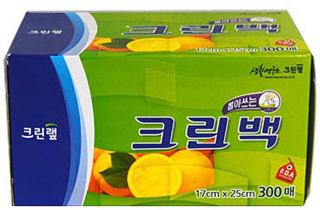 크린랲 크린백 미니 17CM X 25CM 300매, 소(S), 300개, 1개