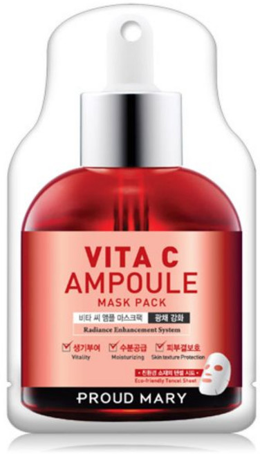 프라우드 메리 앰플 마스크팩 비타C, 1매, 10개, 1개입