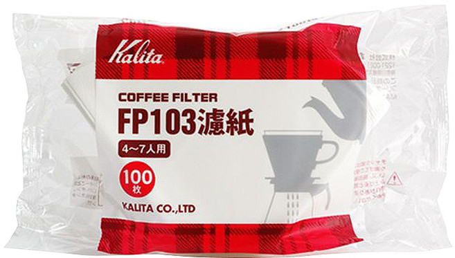 칼리타 필터 FP-103, 100개입, 1개, 화이트