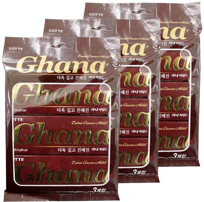롯데 가나마일드 초콜릿, 34g, 9개