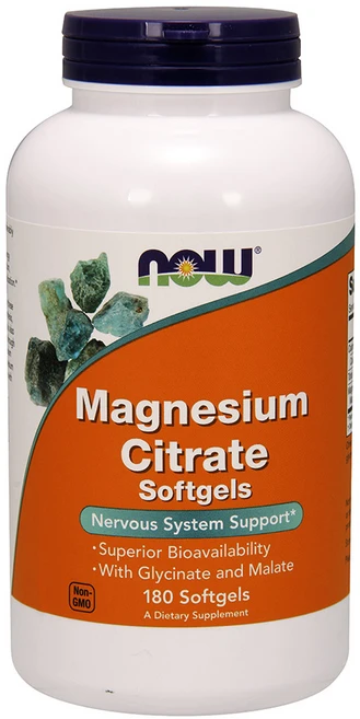 나우푸드 마그네슘 시트레이트 소프트젤, 180정, 1개 - 쿠팡