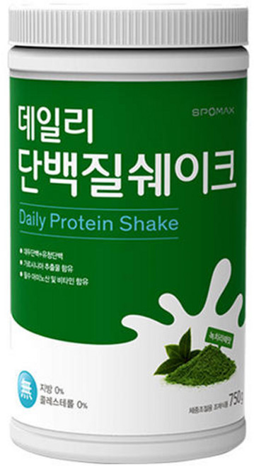 스포맥스 데일리 단백질쉐이크 녹차라떼맛, 750g, 1개