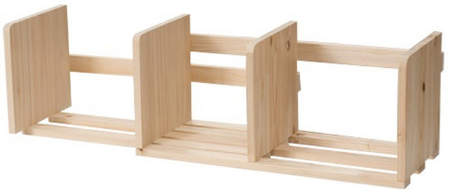 삼나무 슬라이딩 책꽂이, 원목