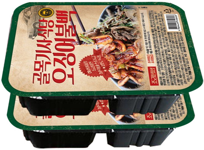 골목기사식당 오징어불백, 500g, 2개