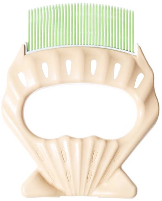 케어펫 중모 이중모 사랑빗 E2 8 x 10 cm, 그린, 1개 - 쿠팡