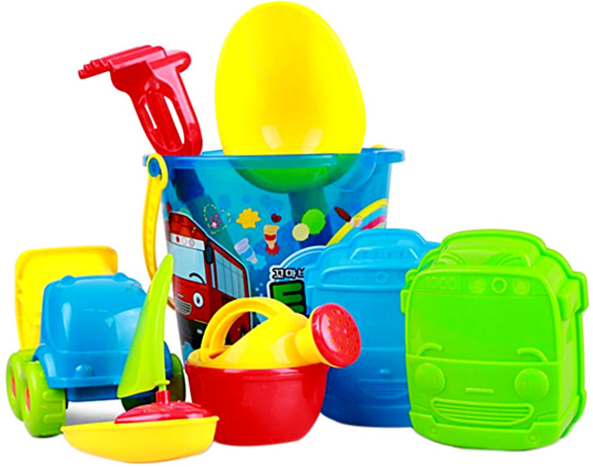 타요 통 모래놀이, 혼합색상, 390g, 1세트