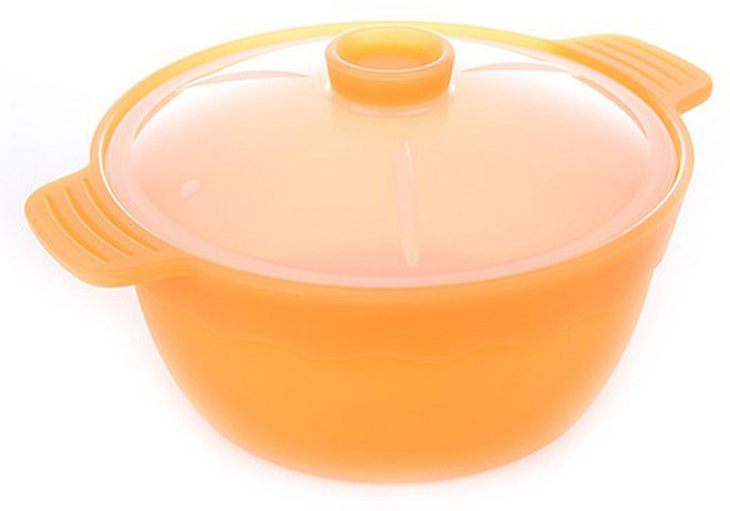 인콕 실리콘 냄비 중, 오렌지, 1개