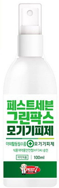 페스트세븐 그린팍스 모기 기피제, 100ml, 1개