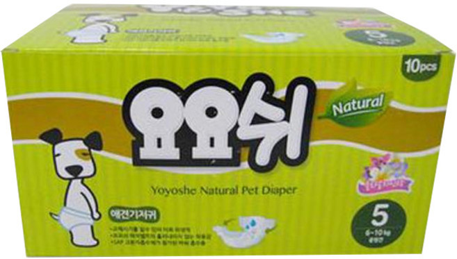 요요쉬 강아지 기저귀 여아용 5단계, 중형, 10개입, 1개