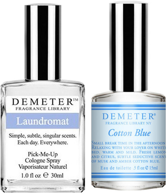 DEMETER 淡香水 2件組, 洗衣店 30ml + 棉藍 15ml, 1套