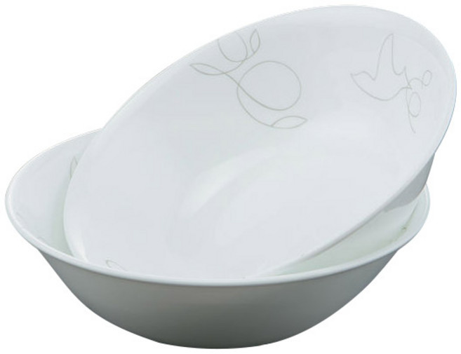 코렐 모닝브리즈 면기 2p, 화이트, 1세트