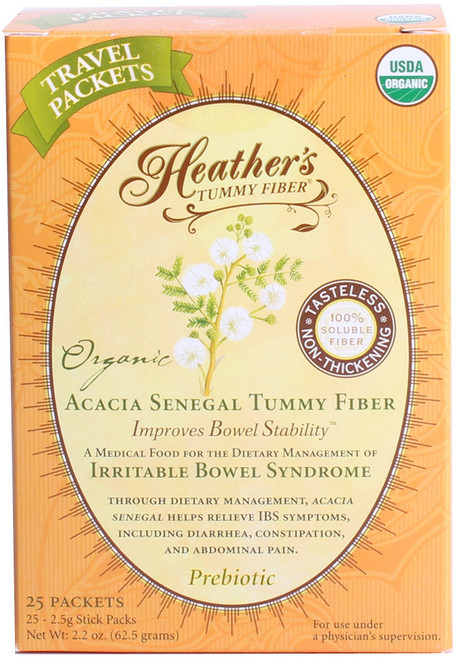 헤더스터미케어 아카시아 세네갈 트래블 패킷 글루텐 프리, 1개, 2.5g, 25개입