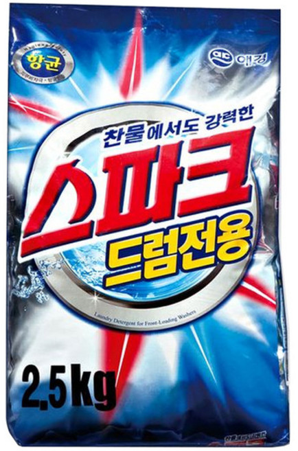 스파크 드럼용 카톤가루세제 분말세제 리필, 2.5kg, 1개