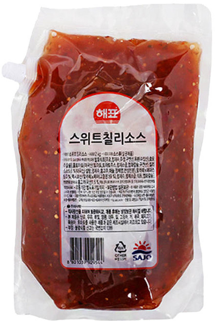 해표 스위트 칠리소스, 2kg, 1개