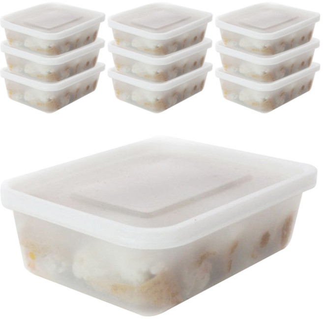 티나피크닉 미니 반투명 일회용도시락, 10개, 1개