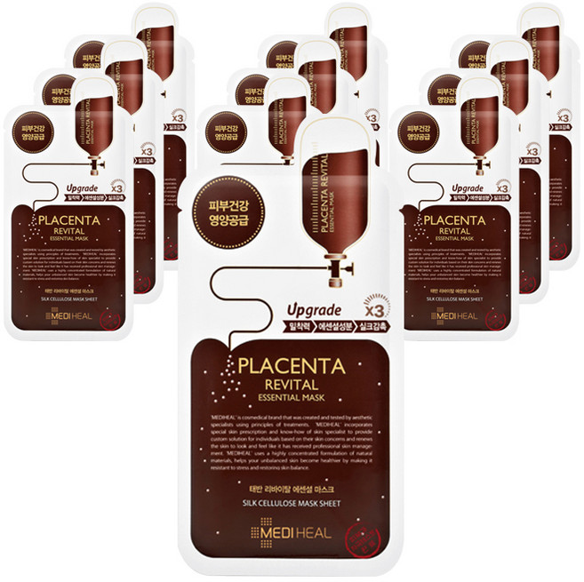 메디힐 태반 리바이탈 에센셜 마스크 EX 24ml, 10개입, 1개
