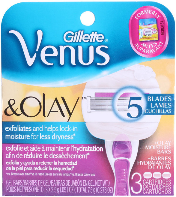질레트 비너스 & 올레이 모이스처 포 레스 드라이니스, 3개입, 1개