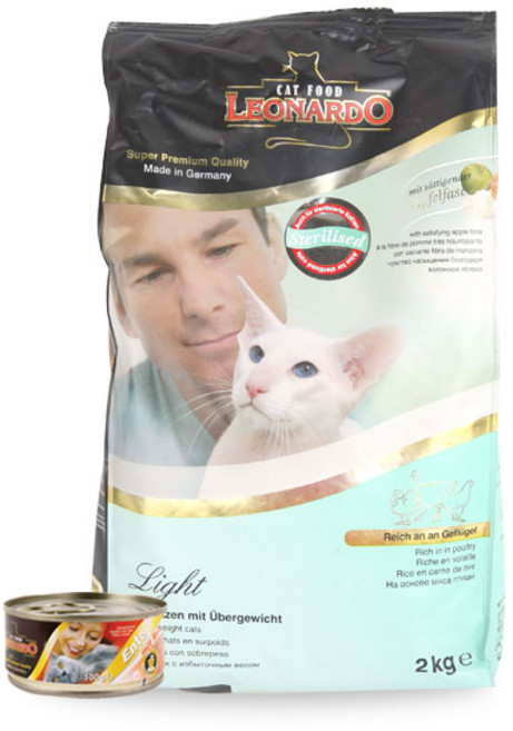 레오나르도 고양이 기능성 사료, 다이어트(체중감소), 2kg, 1개