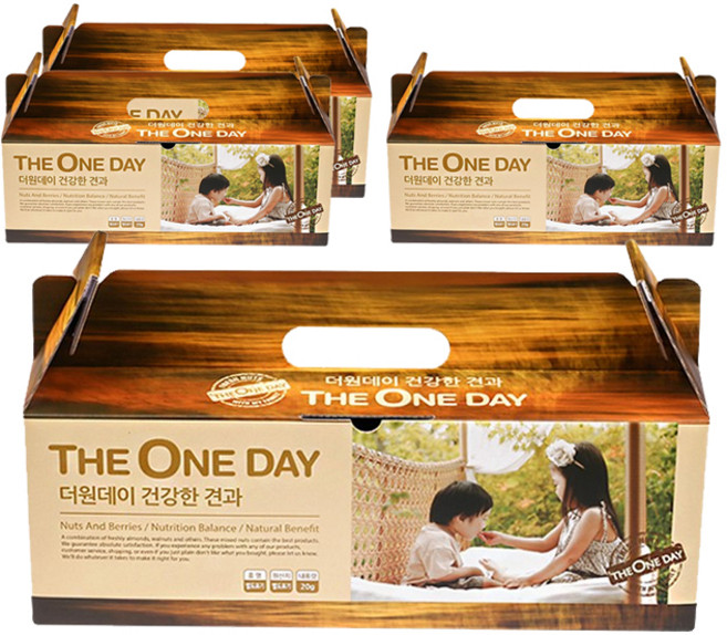 넛츠앤스토리 더원데이 건강한 견과선물세트, 600 g, 4박스