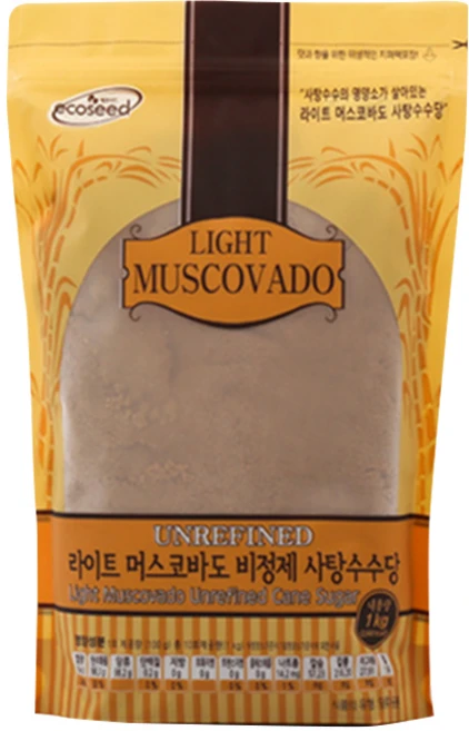 에코씨드 라이트머스코바도, 1kg, 1개 - 쿠팡