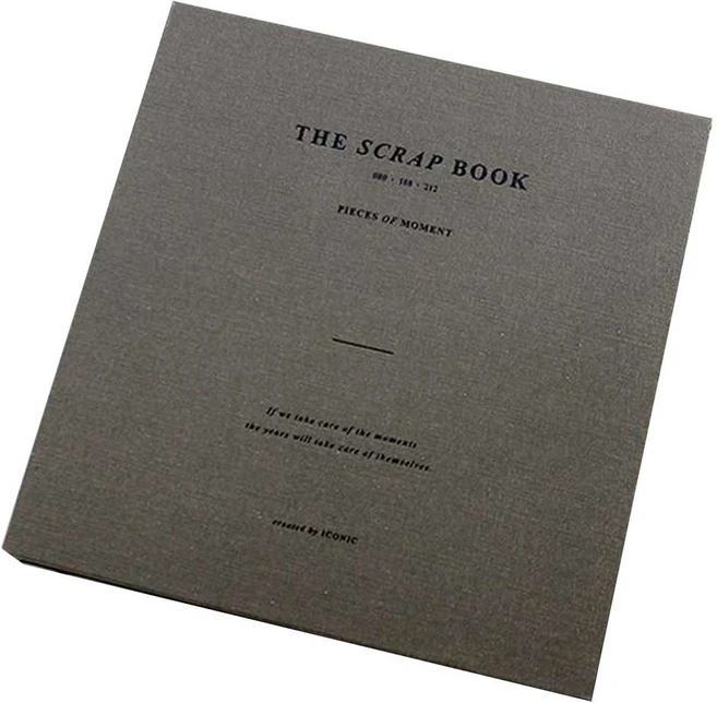 아이코닉 스크랩북 v.2, KHAKIGRAY, 80매, 1개 - 쿠팡