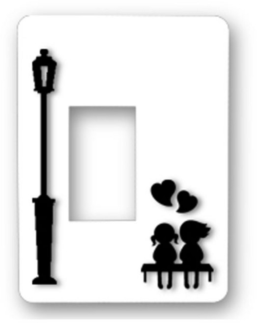 덮개형 스위치커버 러브스토리, 화이트