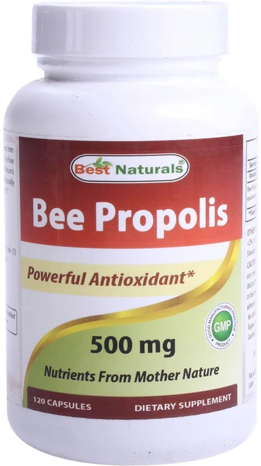 베스트네츄럴스 비 프로폴리스 500mg 캡슐, 1개, 120정 - 쿠팡