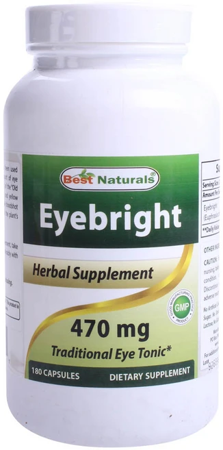 베스트네츄럴스 아이브라이트 470mg 캡슐, 180정, 1개 - 쿠팡