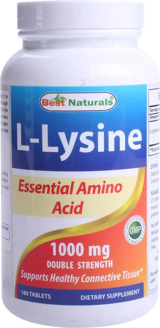 베스트네츄럴스 L-라이신 1000mg 타블렛, 180정, 1개 - 쿠팡