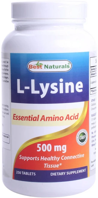 베스트네츄럴스 L-라이신 500mg 타블렛, 250개입, 1개 - 쿠팡