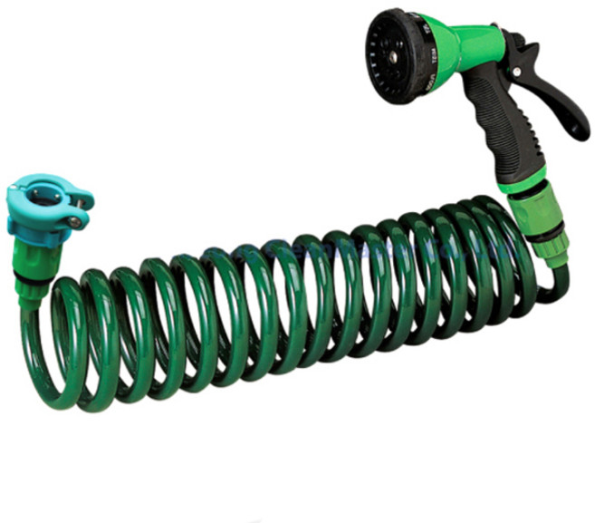 삼정크린마스터 코일호스 7.5m, 1개, 그린