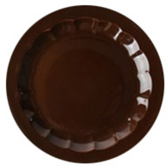 도호 디마인 원형접시, 쵸코브라운, 1개