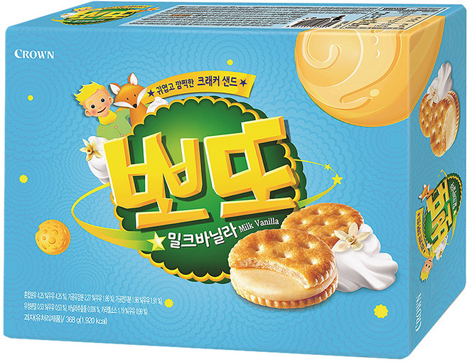 크라운 뽀또 밀크바닐라, 368g, 1개
