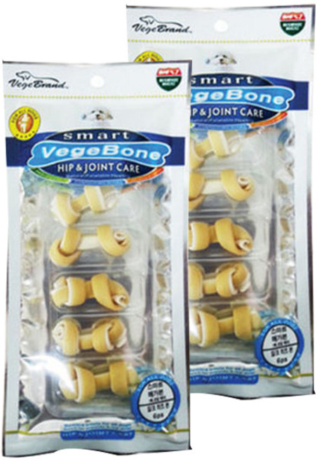 베게브랜드 스마트 베게본 개껌 6P, 밀크치즈본, 2개