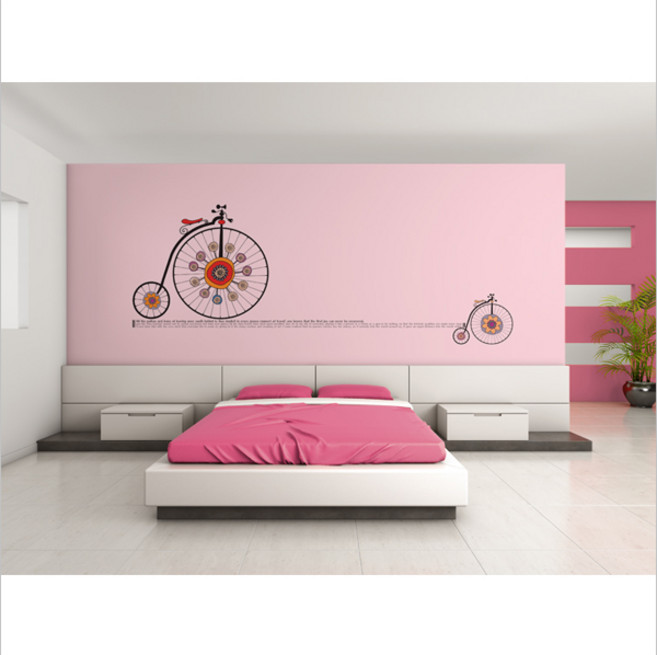 자전거디자인 포인트벽지3폭짜리1세트완제품, 15h401504