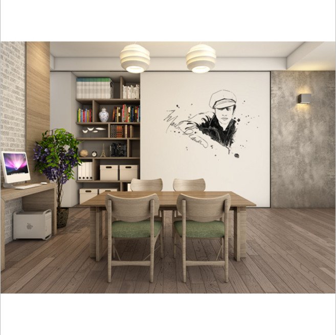 홈앤데코 말런브랜도인물포인트벽지 3폭짜리 1세트 43hb404301, 혼합 색상