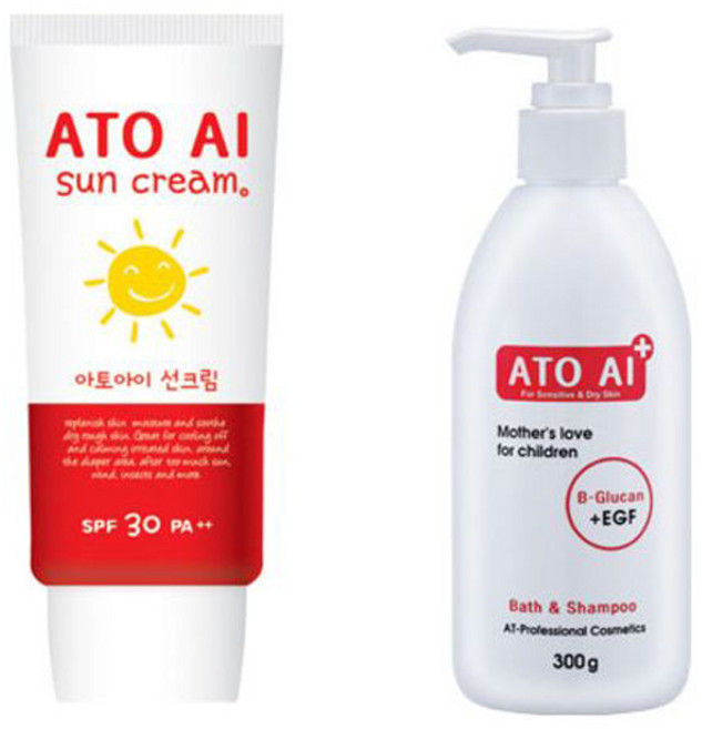 아토아이 바스샴푸 + 썬크림 30 ++, 1세트, 60g