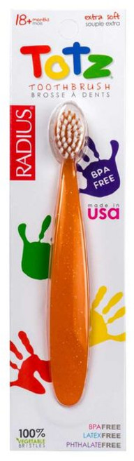 래디어스 토츠 유아 칫솔, 오렌지, 1개입, 4개