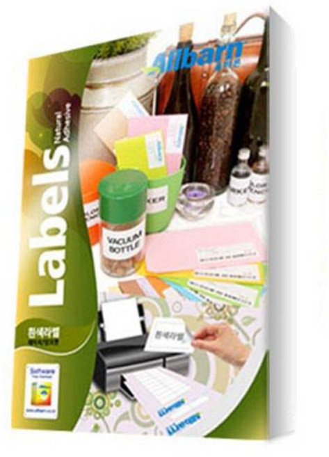 올바른라벨 레이저 잉크젯 공용 라벨지 AL412, 12칸, 100개