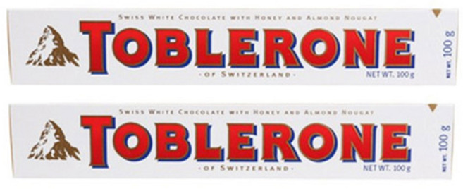 토블론 화이트 초콜렛, 100g, 2개