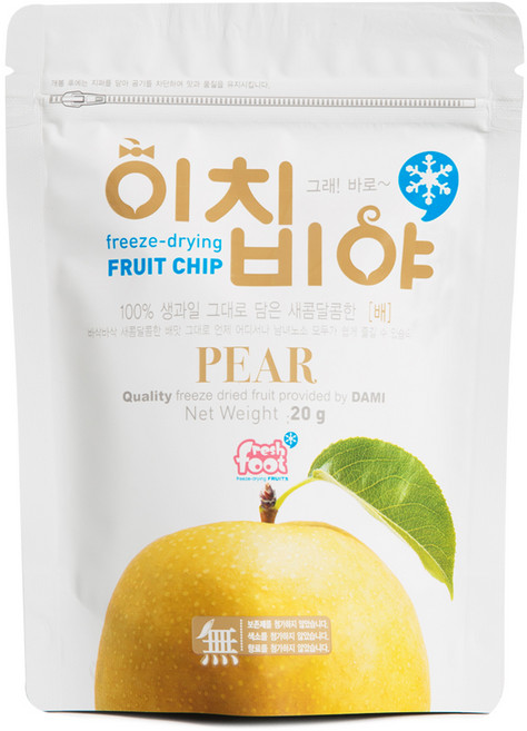 [참다움] 생과일그대로 과일칩 배칩, 20g, 1개
