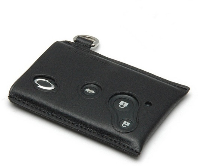 케인즈 르노 3버튼 스마트키 파우치 HIT 키홀더, 메탈블랙, R5