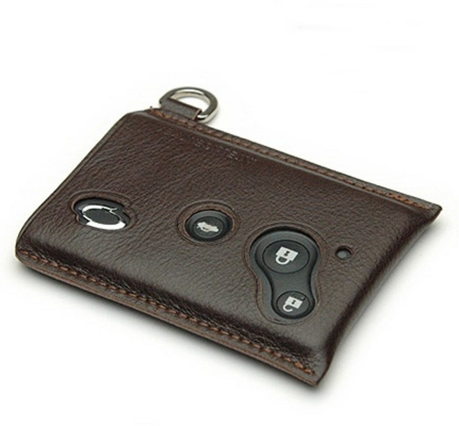 케인즈 르노 3버튼 스마트키 파우치 HIT 키홀더, 초코브라운, R5