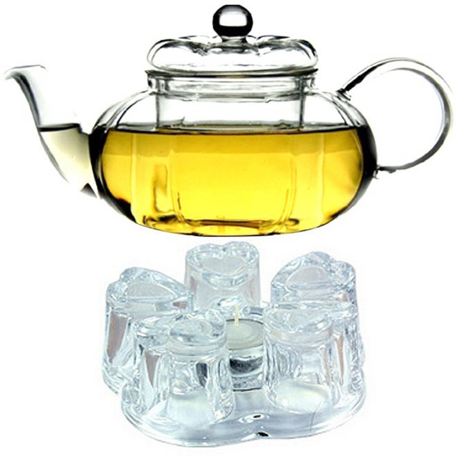 코맥 유리티포트 800ml + 티워머 대 세트, 1개