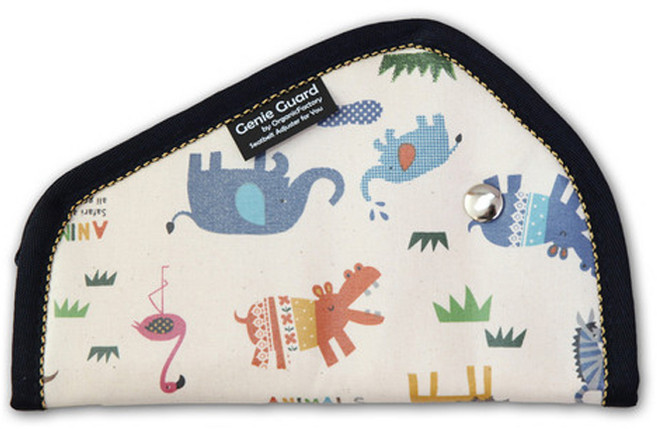 오가닉팩토리 TPU 코팅 지니 가드 안전벨트커버, 정글 네이비, 1개