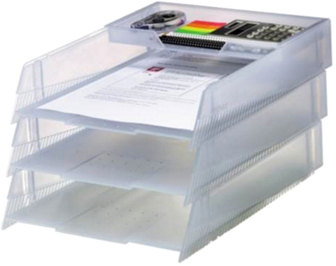 시스맥스 데스크 서류 트레이 22141, 스모그, 3.5단