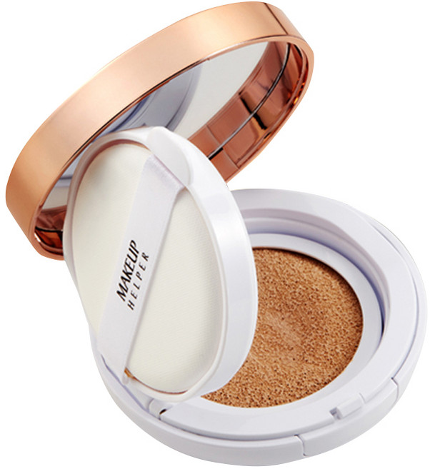 메이크업헬퍼 더블 쿠션 카렌듈라 블러썸 파운데이션 러브 블러썸 24g, 21호 내추럴 베이지, 1개