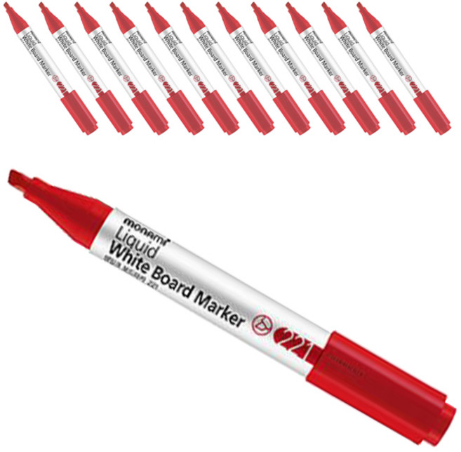 모나미 생잉크 보드마카 22 1DZ, 적색, 12개