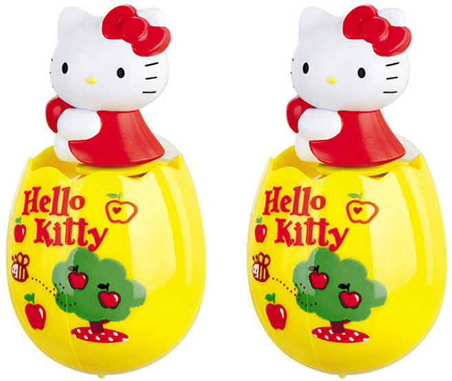 오카이노베이션 뉴헬로키티 자동칫솔홀더, 잇팅, 2개