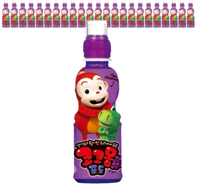 웅진 코코몽포도맛200㎖(24페트), 200ml, 24개